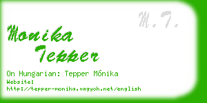 monika tepper business card